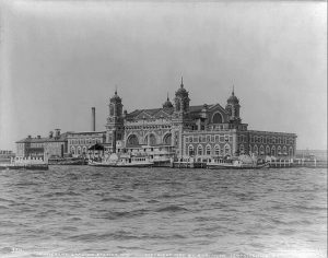 "Ellis Island in 1905" by A. Coeffler - Library of Congress via the American Heritage website. Licensed under Public domain via Wikimedia Commons.